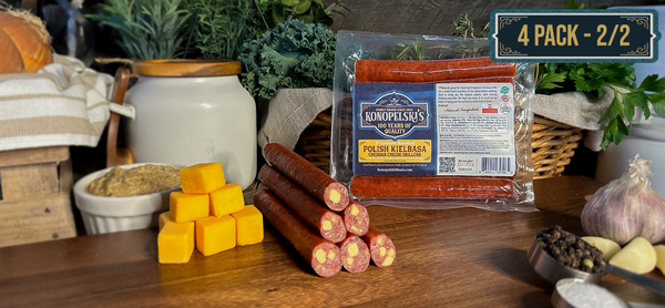 Kielbasa Sticks Variety - 4 Packs: 2 cheese / 2 original